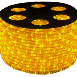 Световой шнур (дюралайт) INFINILITE SR мини-фиксинг, d=11.5 мм, 36 ламп/м, IP65, шаг резки 1 м, цвет ламп жёлтый
