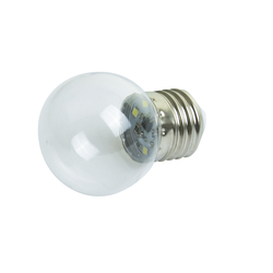 Светодиодная лампа Infinilite BELT LIGHT цоколь E27, колба G45, 5 LED, прозрачный пластик, белый холодный цвет свечения