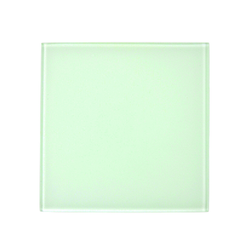 Подставка под бокал для сублимации, стеклянная, квадратная, прозрачная, белое поле, 100 х 100 мм