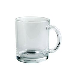 Кружка для сублимации, стеклянная, 330 мл, d=82 мм, прозрачная
