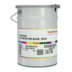 Краска трафаретная водная SUN CHEMICAL серия AQ-51, 051-99220 прозрачная основа, 5 кг