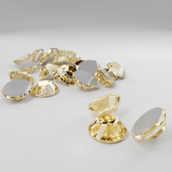 Термостразы RHINESTONE, ограненные, стекло, SS16 (4 мм), №10 Jonquil (светло-бежевый), 1 гросс