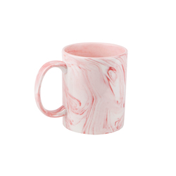 Кружка для сублимации, 330 мл, d=82 мм, розовый мрамор