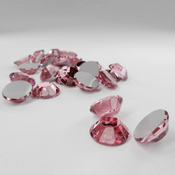 Термостразы RHINESTONE, ограненные, стекло, SS16 (4 мм), №03 Pink (розовый), 1 гросс