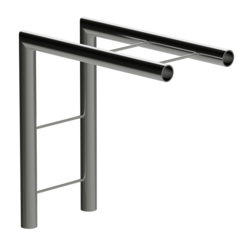 Угол 2-х труб TRITIX TR-48, прямой, горизонтальный