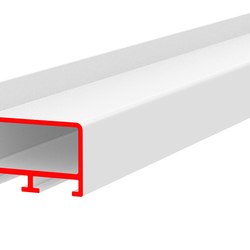 Профиль алюминиевый ALU-FRAME 20w, белый матовый, длина 3 м
