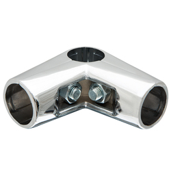 Зажим угловой для труб в 4-х направлениях UNO-chr-04, d=25 мм