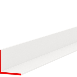 Профиль пластиковый L-НОРМ, 15 х 15 мм, белый, глянцевый, длина 3 м