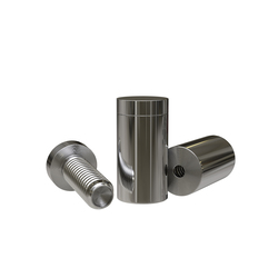 Дистанционный держатель STAKE 1830 с плоским винтом, диаметр 18 мм, высота 30 мм. Сталь. Хром