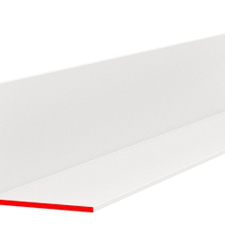 Профиль пластиковый L-НОРМ, 25 х 25 мм, белый, глянцевый, длина 3 м