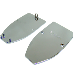 Заглушка торцевая ALU-EDGE T8, глянцевый хром