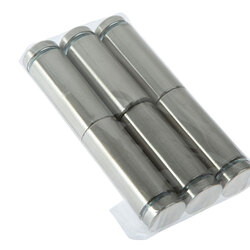 Дистанционный держатель STAKE ECONOM1945/6 с плоским винтом, диаметр 19 мм, высота 45 мм. Сталь. Никель