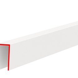 Профиль пластиковый П-НОРМ, 4 мм, белый, глянцевый, длина 3 м