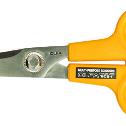 Ножницы из нержавеющей cтали для точного реза с большим усилием OLFA SCS-1, общая длина 125 мм