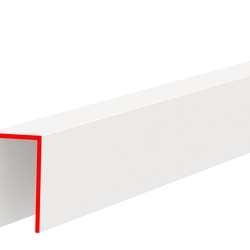 Профиль пластиковый П-НОРМ, 6 мм, белый, глянцевый, длина 3 м