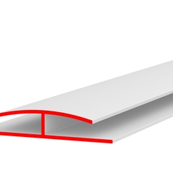 Профиль пластиковый Н-НОРМ, 6 мм, белый, глянцевый, длина 3 м