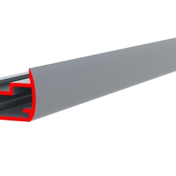 Профиль пластиковый багетный DECO-FRAME BS14, стальной, длина1.65