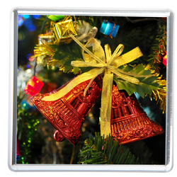 Магнит акриловый самозакатный, квадратный (65 x 65 мм), вставка 58 x 58 мм, серебро, заготовка