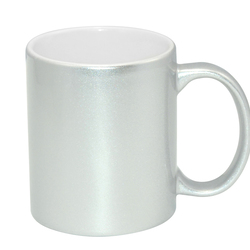 Кружка для сублимации, 330 мл, d=82 мм, серебряная