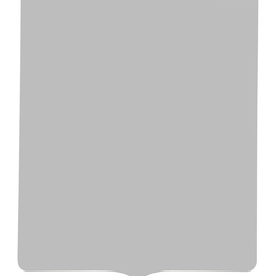 Пластина для сублимации, металлическая, форма герб, серебро (для плакетки герб 20 х 24 см)