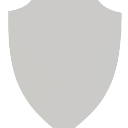 Пластина для сублимации, металлическая, форма щит, серебро (для плакетки щит 20 х 24 см)