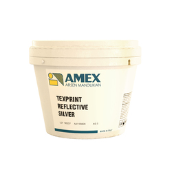 Краска водная AMEX серия Texprint, световозвращающая REFLECTIVE SILVER, 5 кг