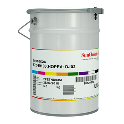 Краска трафаретная сольвентная SUN CHEMICAL серия NC-572, 572-99103 серебро, 5 кг