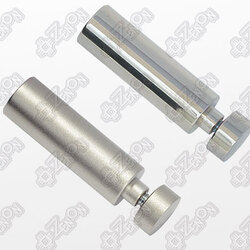 Дистанционный держатель с плоским винтом, латунь, L=35 мм, D=12 мм, S=4-12 мм, матированный никель