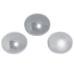 Держатель с круглым винтом,нержавейка D=21.5 мм; S=4-5 мм; Н=7 мм; матирование никель