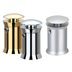 Дистанционный держатель BULLET LUX 2327 с ультратонким круглым винтом, D = 23 мм, H = 27 мм. Антивандальный Натуральный анод