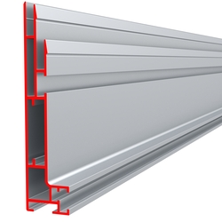 Алюминиевый профиль ALU-TEXTILE 100L световой, серебро анод, длина 6 м