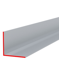 Профиль алюминиевый Уголок 10 х 10 х 1 мм, анодированный серебро, длина 3 м
