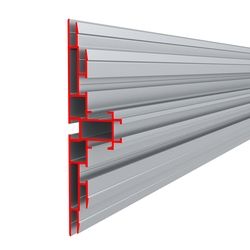 Профиль алюминиевый ALU-TEXTILE 130, двусторонний, анодированный серебро, длина 6 м