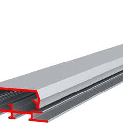 Профиль алюминиевый ALU-POSTER 35qa, прямоугольный, анодированный серебро, длина 3 м