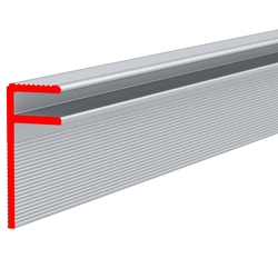 Профиль алюминиевый ALU-FAST Fa, торцевой открытый, анодированный серебро, паз под материал 3 мм, длина 4.5 м