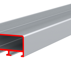 Профиль алюминиевый ALU-FRAME 20a, анодированный серебро, длина 3 м