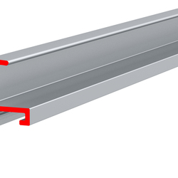 Профиль алюминиевый ALU-FRAME 1a, анодированный серебро, длина 3.05 м