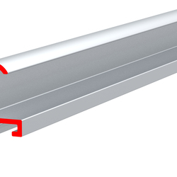 Профиль алюминиевый ALU-FRAME 2а, анодированный серебро, длина 3.05 м