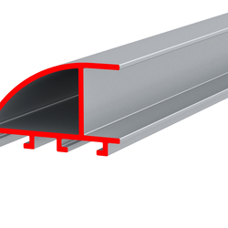 Профиль алюминиевый ALU-FRAME 87a, анодированный серебро, длина 3.05 м