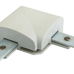 Коннектор угловой ALU-POSTER 38, квадратный, серый (комплект)