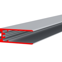 Профиль алюминиевый ALU-EDGE LED, неанодированный, длина 3 м