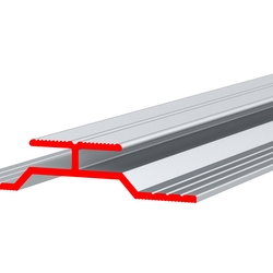 Профиль алюминиевый ALU-FAST H, соединительный, неанодированный, паз под материал 3 мм, длина 4.5 м