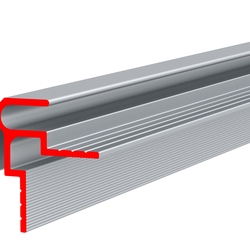 Профиль алюминиевый ALU-FAST V, угловой внешний, неанодированный, 90°, паз под материал 4 мм, длина 4.5 м
