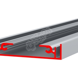 Профиль алюминиевый ALU-BOX 60ТU, усиленный, неанодированный, длина 4.0 м