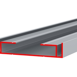 Профиль алюминиевый ALU-BOX 60ТL, неанодированный, длина 3 м