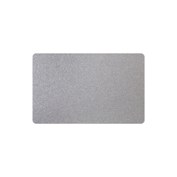 Визитная карточка/бейдж для сублимации, алюминиевая, искрящееся серебро, 86 х 54 х 0.45 мм