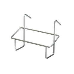 Проволочный карман под визитки для Перфобуклетницы JUST, серый металлик