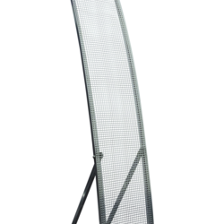 Напольная Перфобуклетница JUST Бриг, выгнутая 450 х 1600 мм, серый металлик