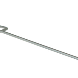 Крючок для перфорации одинарный, L=150 мм, серый металлик