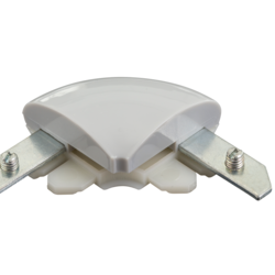 Коннектор угловой ALU-POSTER 35e, серый